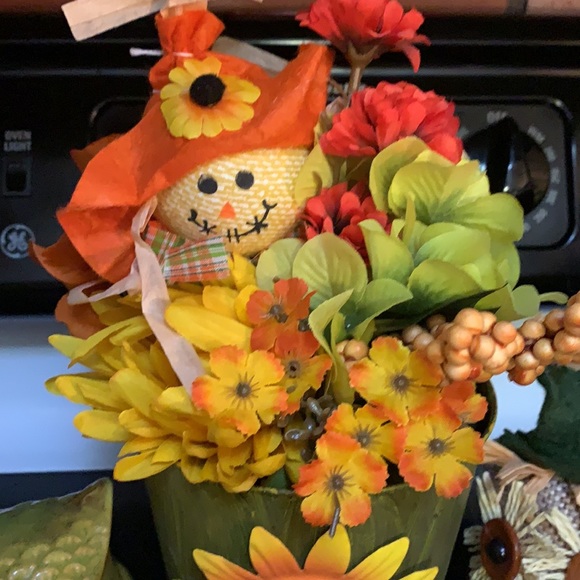 4 piece autum decor with owls - Picture 2 of 4